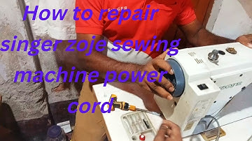 How to repair singer zoje sewing machine power cord.#singer #zoje_9513