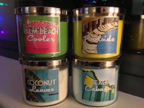 Bath & Body Works Spring 2013 Test Candles - Retro South Beach Collection - Part 1