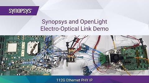 Synopsys and OpenLight Electro-Optical Link Demo  | Synopsys