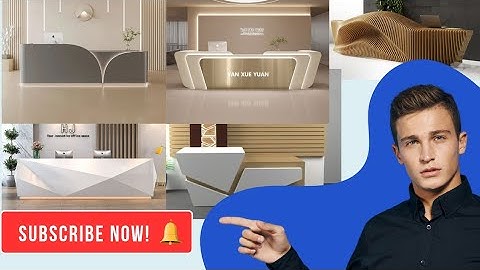 New Reception Table Design 2025 | New Reception Counter #foryou #interiordesign #office #reception