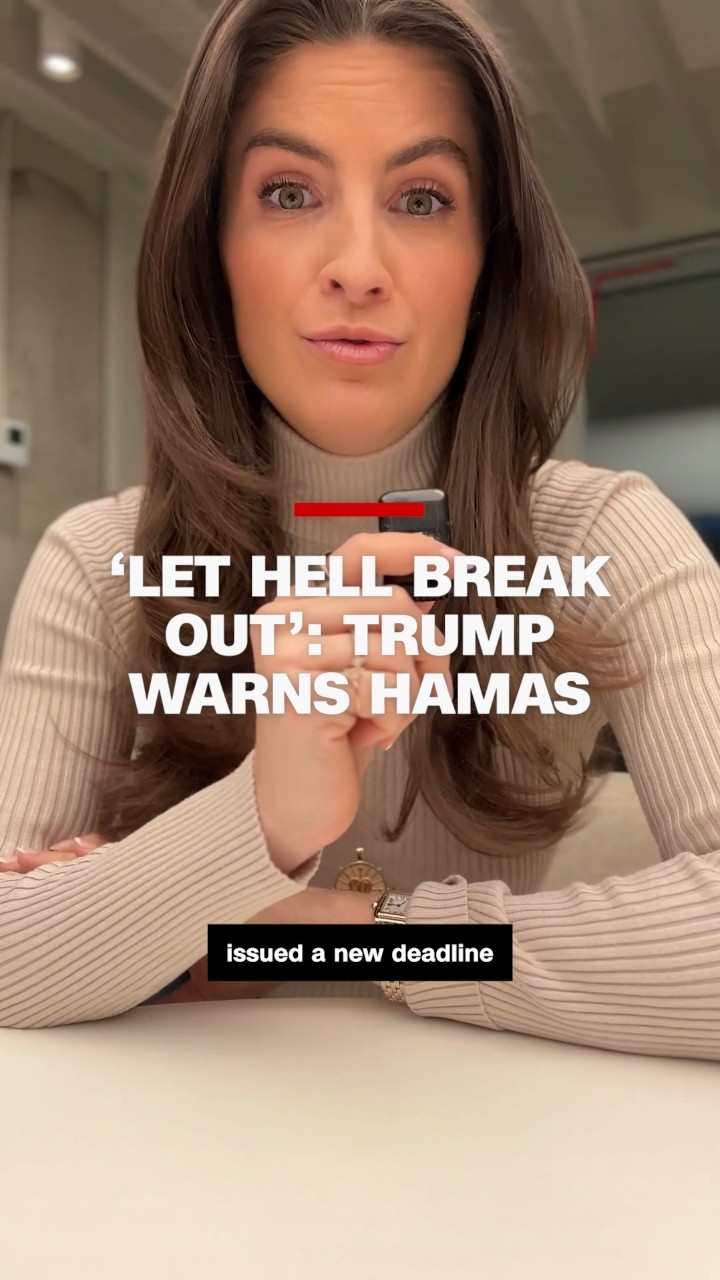 'Let hell break out': Trump warns Hamas