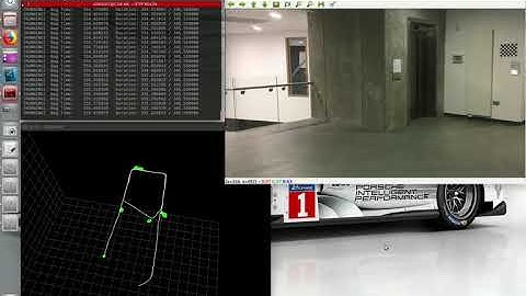SLAM_MAP first working example (indoor visual SLAM and object detection)