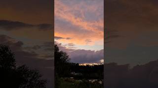 Beautiful Cloudy Sunset in New Hampshire ~ September, 2025 Hazy Dusk & Pastel Clouds 🌄 Overcast Sky