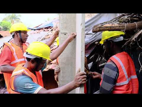 RCC Toilet With Bio Digester Tank Installation. - video from E P Kamat group