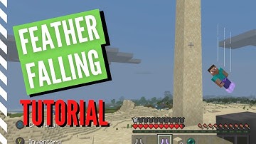 Minecraft FEATHER FALLING Enchantment Tutorial (What It Does & MORE)