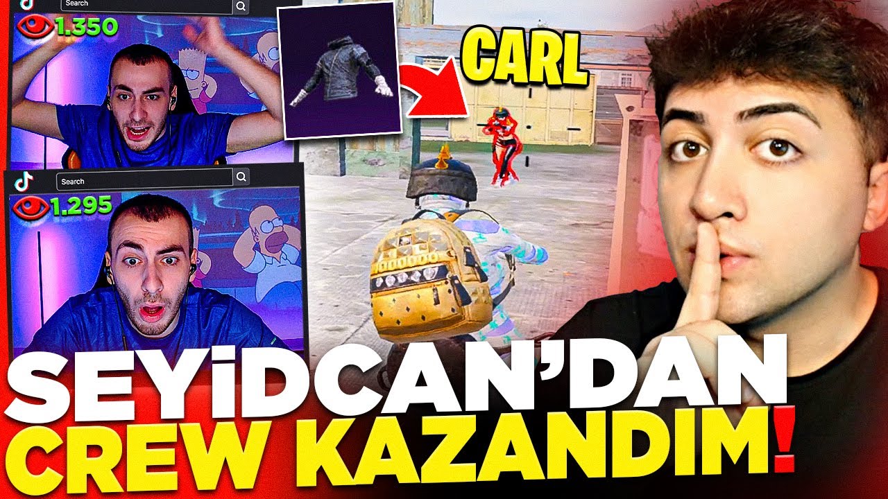 FAKE HESAPLA YAYINDA SEYDİCAN'I GHOSTLAYIP CREW KAZANDIM! | PUBG Mobile