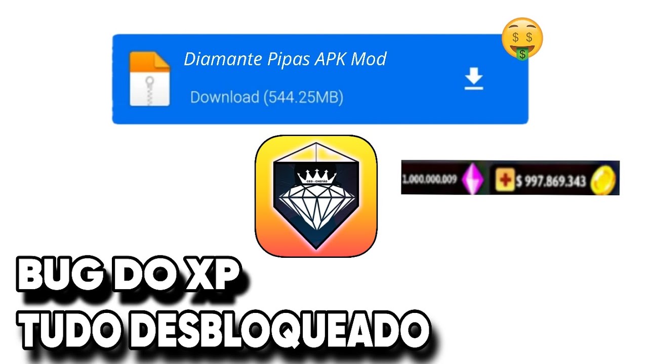 CS DIAMANTE PIPAS MOD APK DINHEIRO INFINITO ATUALIZADO 8.041 TUDO LIBERADO 