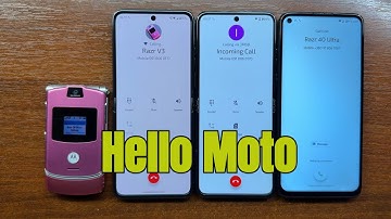 Motorola Razr 50 Ultra, 40 Ultra, Razr V3, G9 Plus Retro Razr Outgoing & Incoming Calls "Hello Moto"