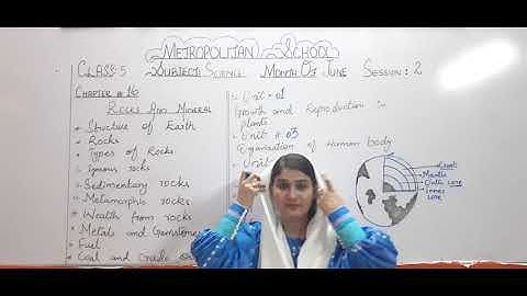 Metropolitan School June Session 2 Class 5 Science Lesson