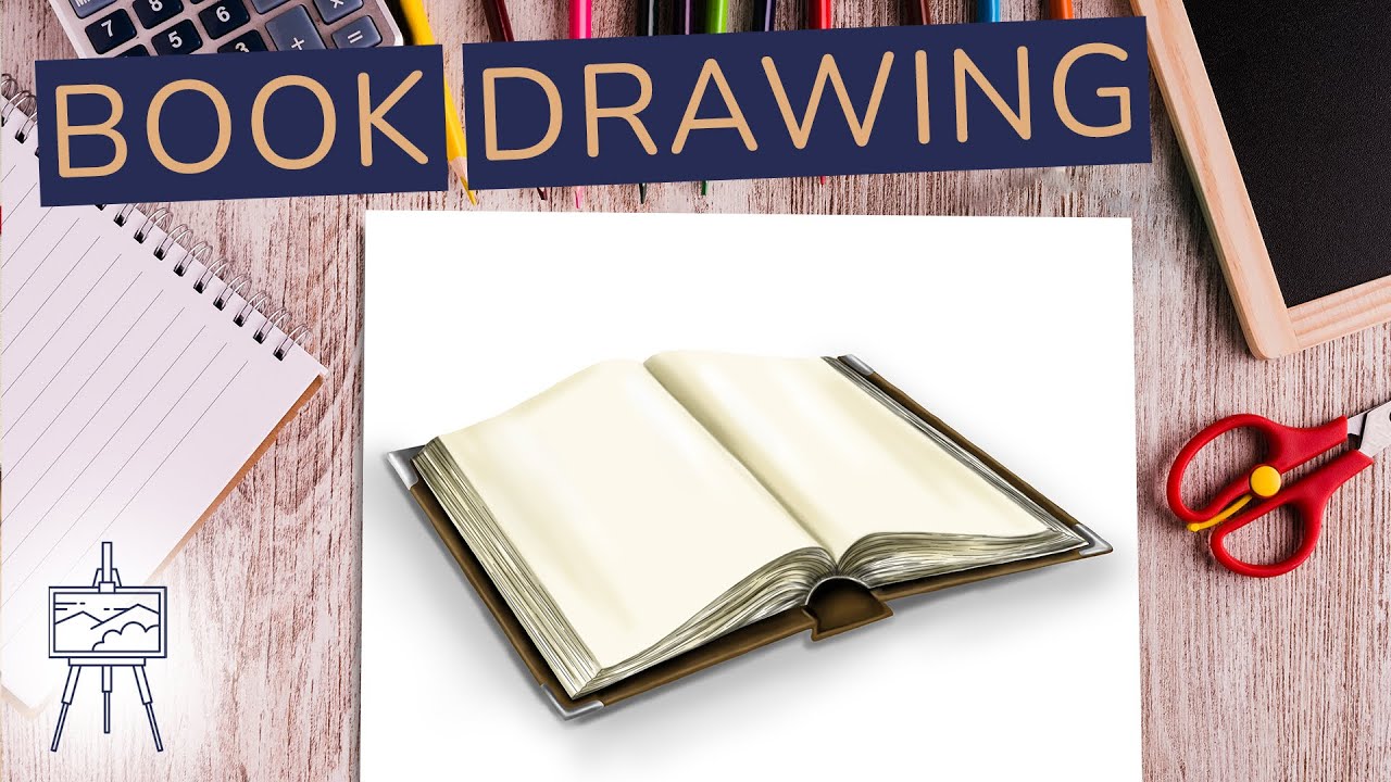Easy School books StepbyStep Drawing Tutorial  Easy Drawing Guides