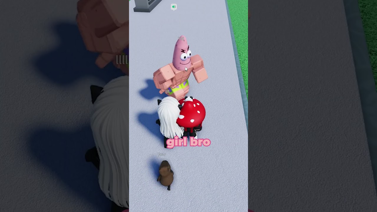Patrick getting woman on Roblox