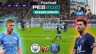 PSG x MANCHESTER CITY UEFA CHAMPIONS LEAGUE PES 2021 FOOTBALL CHALLENGES ‹ Rikinho ›