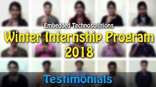Winter Internship -2018 | Feedback | IITians Embedded Technosolutions