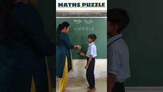 Maths Puzzle/Brain Test/innovative ideas #education #school #students #short #youtubeshorts #maths