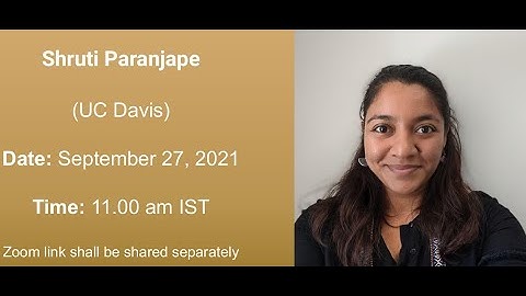 Shruti Paranjape: (UC Davis): Mass, Effective Operators and Locality in the Double Copy (Zoom)