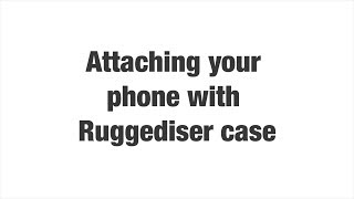 Saveo Scan (Attaching your phone with the Ruggediser case)