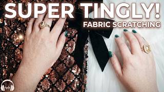 30 Minutes of Textured Fabrics ASMR (With Soft Whispers) screenshot 4