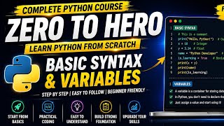 Python programming Basic syntax and variables #part 4 