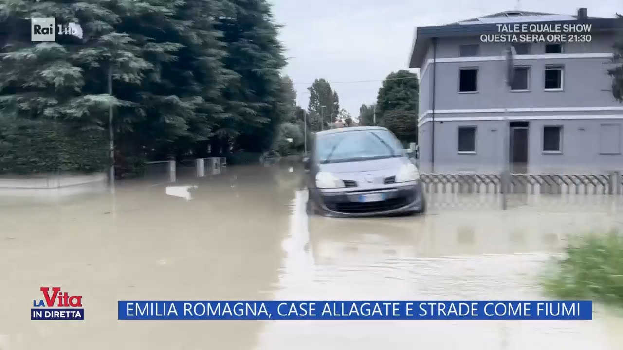 Emilia Romagna, case allagate e strade come fiumi - La Vita in diretta 20/09/2024