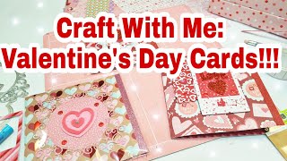 Craft with me | diy valentine's day cards ft. inloveartshop