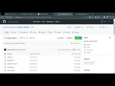 Create sub-branch and keep source code on #github  #sapui5  #sap #sapfiori