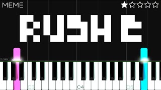 RUSH E - EASY Piano Tutorial