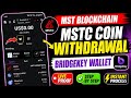 Mst Blockchain Bridgekey wallet connect Full process | MSTC Coin withdrawal 