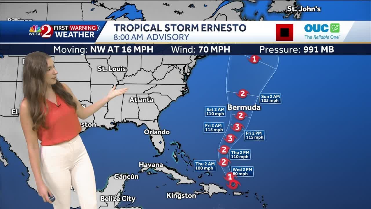 Tropical Storm Ernesto batters Puerto Rico with rain, expected to ...