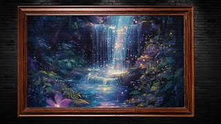 Escape to Serenity: Enchanting Waterfall TV Art for Daily Relaxation