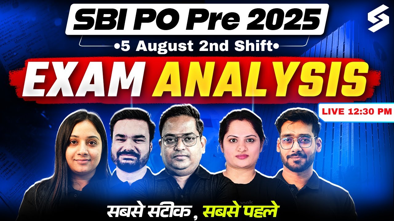 SBI PO 2nd Shift Analysis | SBI PO 5 August | SBI PO Analysis 2025 ...