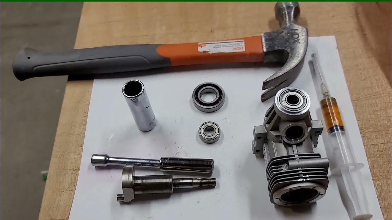 Installing bearings into a two stroke nitro engine YouTube