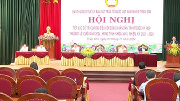 Đại biểu HĐND tỉnh tiếp xúc cử tri huyện Triệu Sơn trước kỳ họp thường lệ cuối năm 2024