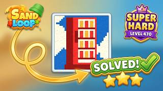 🏖️ Sand Loop Level 470 Walkthrough | Super Hard Level Solved! (iOS/Android)
