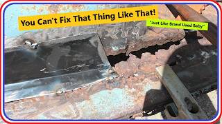 Hack Welding Getting The 1975 Chevy C-10 Short Bed 402 Pickup Truck Ready For A Factory Gas Tank