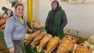 картинка: Узбекистан! Главный РЫНОК Каракалпакстана! БАЗАР в Нукусе! Восточный базар. Уличная еда!