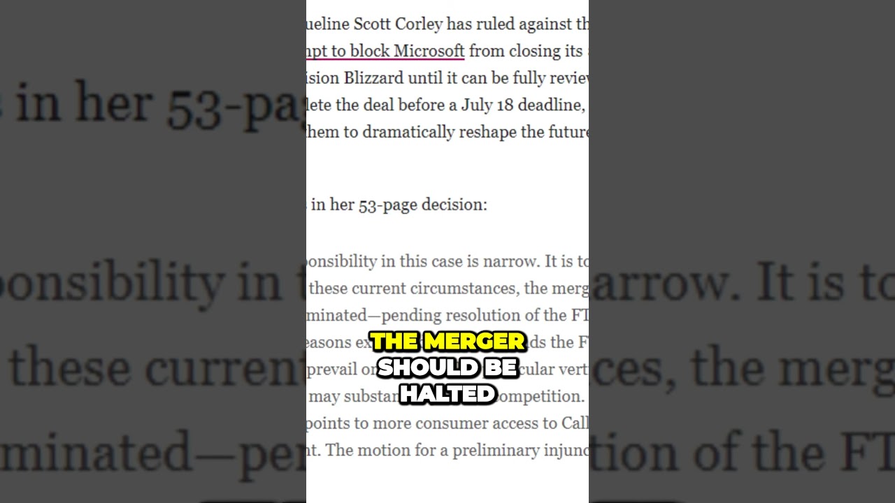 Microsoft Prevails in Major Legal Battle: Rival Consoles Safe, Merger Continues