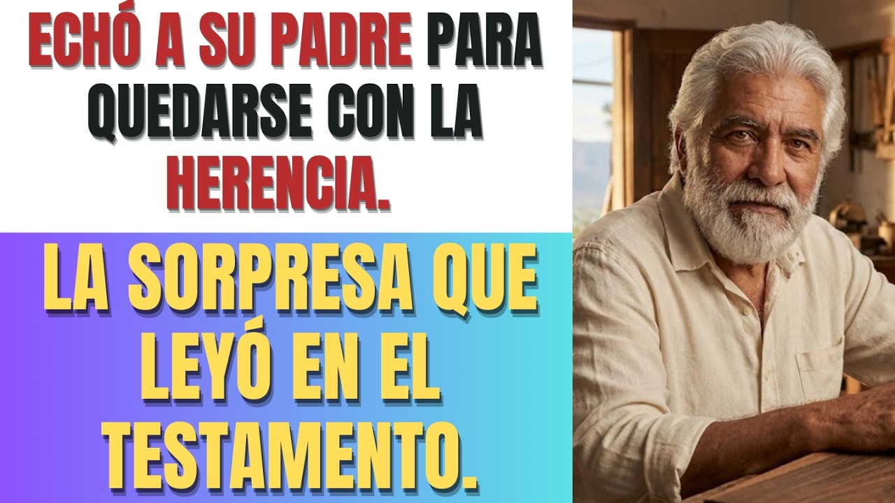 ECHÓ A SU PADRE PARA QUEDARSE CON LA HERENCIA. LA SORPRESA QUE LEYÓ EN EL TESTAMENTO.