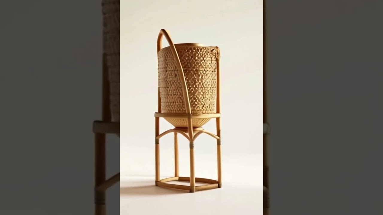 Hand-woven Zen-inspired desk lamp: Bring natural light and shadow into your home