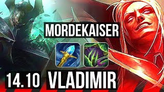 MORDEKAISER vs VLADIMIR (TOP) | 6 solo kills, 9/3/11 | BR Diamond | 14.10