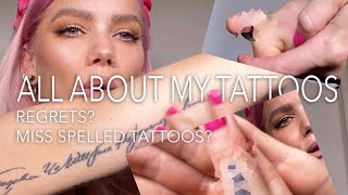 All about my tattoos - what hurt the most? miss spelled ones and the ones I regret | Linda Hallberg