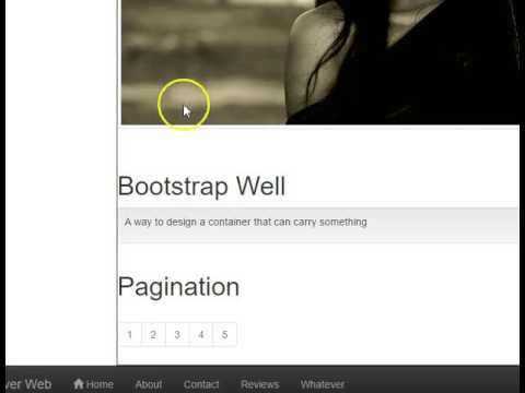 Bootstrap Tutorial   11   Pagination and Pager