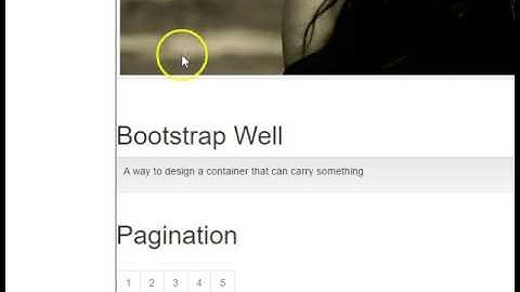 Bootstrap Tutorial   11   Pagination and Pager