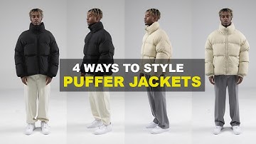 4 EASY ways to style PUFFER JACKETS in 2020  | Men