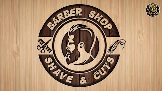 Barber Shop Logo Design || Pixellab logos || Fahad Creations screenshot 5