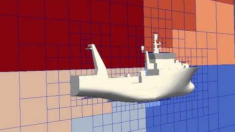 Parallel octree finite element mesh generation on a ship