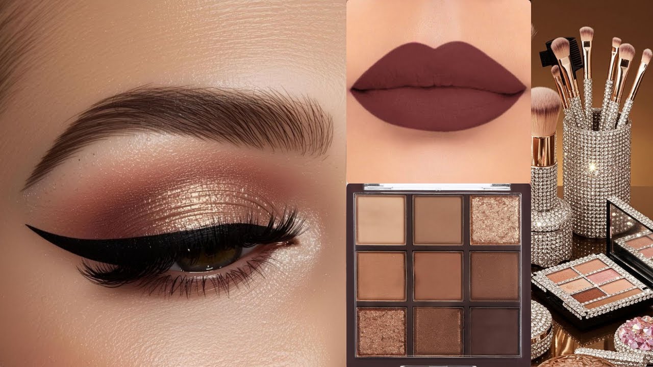 Natural brown eye makeup|Natural makeup tutorial|Step by step eyeshadow tutorial