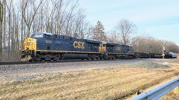 HIGHBALL FAST 60MPH CSX Freight M561 - New Paint YN3c ES40DC #5253 1st Generation K5HL & ET44AH 3441