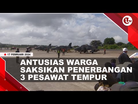 3 PESAWAT TEMPUR AU TERBANG DI LANGIT TANJUNGPINANG  | U-NEWS