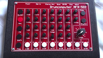 Drumcomputer MFB 522 etude vol.9 20130316