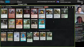 Vintage Cube Draft #3 with yet another INSANE Monoblue Artifacts deck for Cancer Research!